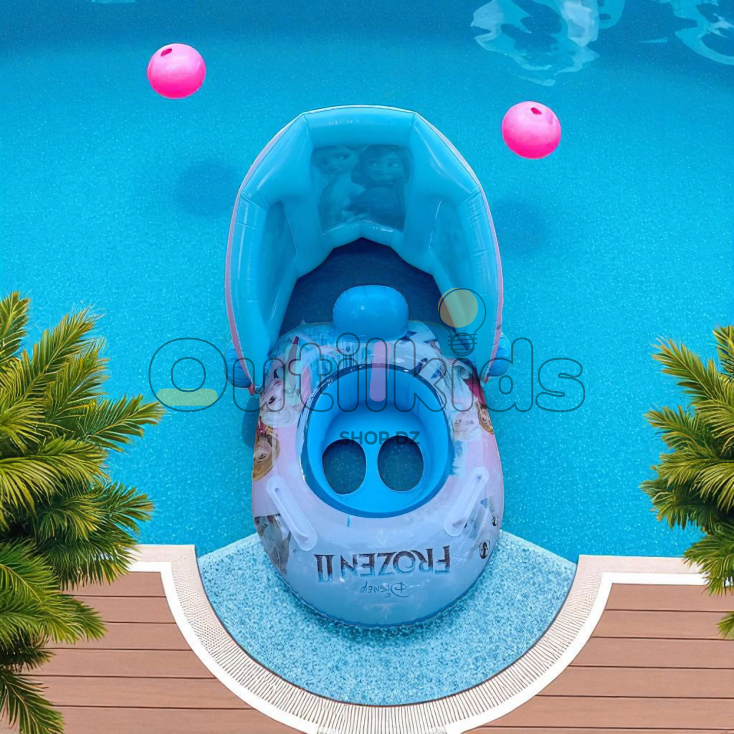 Bouée Bébé avec Parasol عوامة أطفال مع مظلة