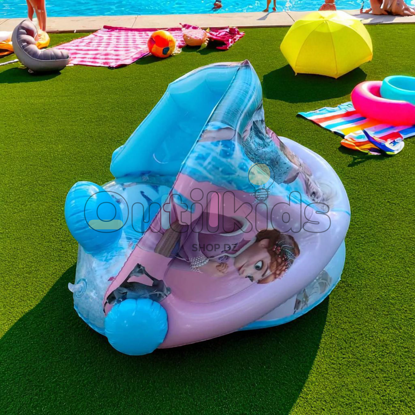 Bouée Bébé avec Parasol عوامة أطفال مع مظلة
