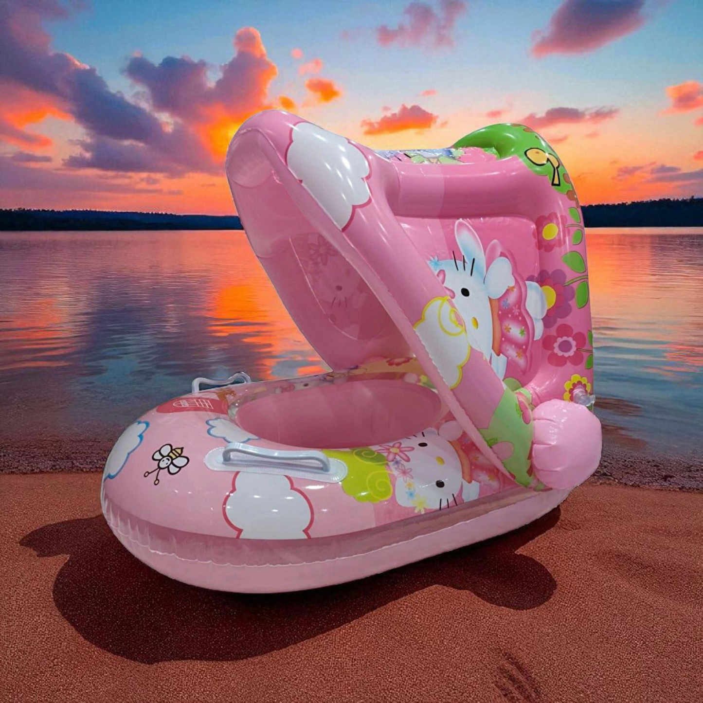 Bouée Bébé avec Parasol عوامة أطفال مع مظلة