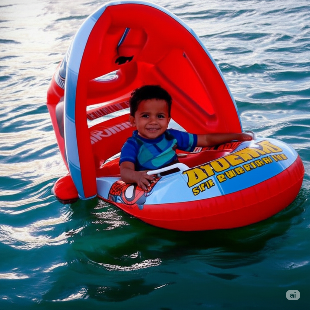 Bouée Bébé avec Parasol عوامة أطفال مع مظلة